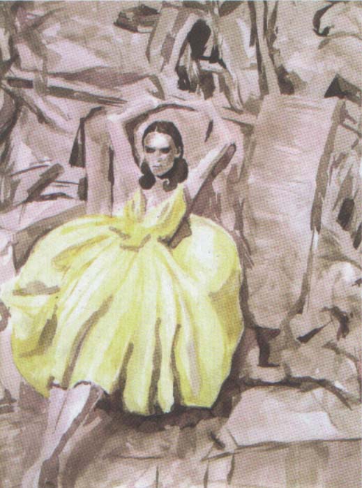 Figure in Yellow Dress
